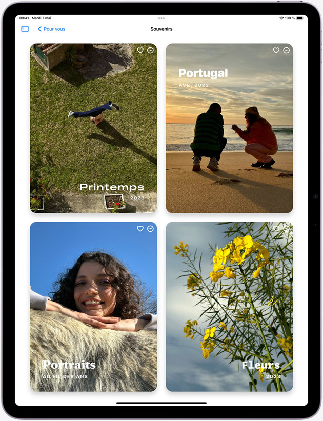 App Photos sur iPad Air
